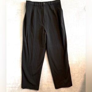 Women's Black Straight-Leg Dress Trousers